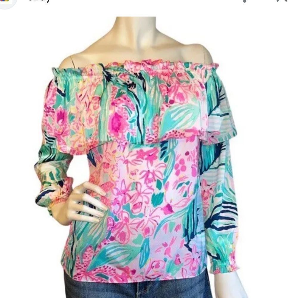 Lily Pulitzer Off the Shoulder Dee Top